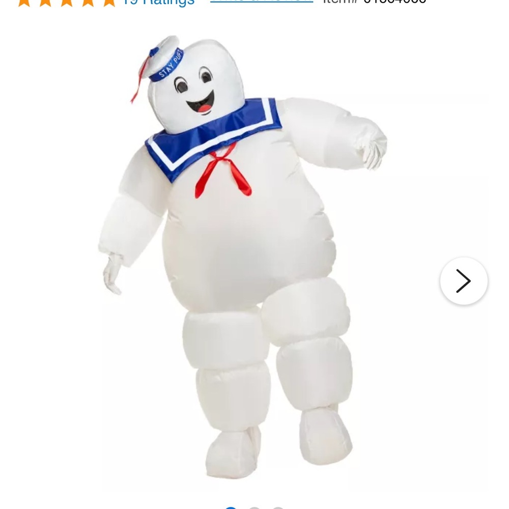 Inflatable Stay Puft Costume - Adult